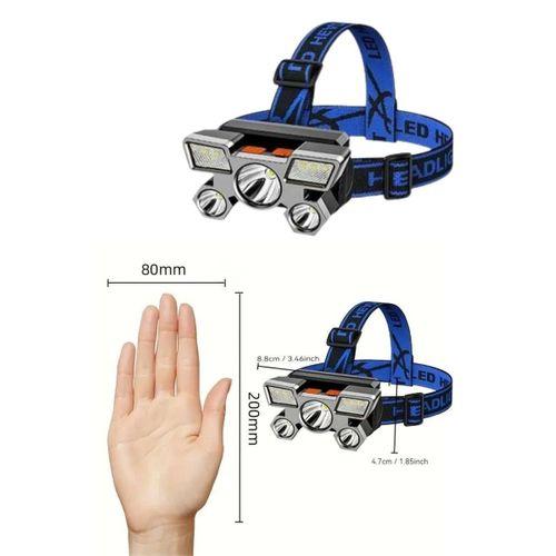 Kafa Lambası 800 Lümen 4 Mod Yüksek Işık Flaşörlü Şarjlı Led Lamba