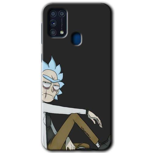 Potkal Hediye Fabrikası Samsung Galaxy M31 HD Baskılı Kılıf + 9D Tam Ekran Koruyucu - Rick