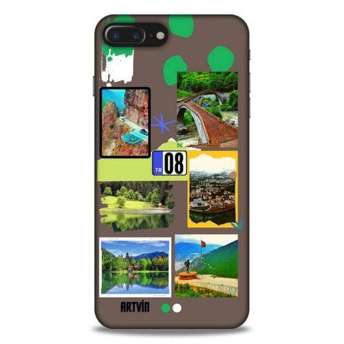Lopard Apple Iphone 8 Plus Uyumlu Kılıf Şehirli ※ (8) Artvin Baskılı Kılıf