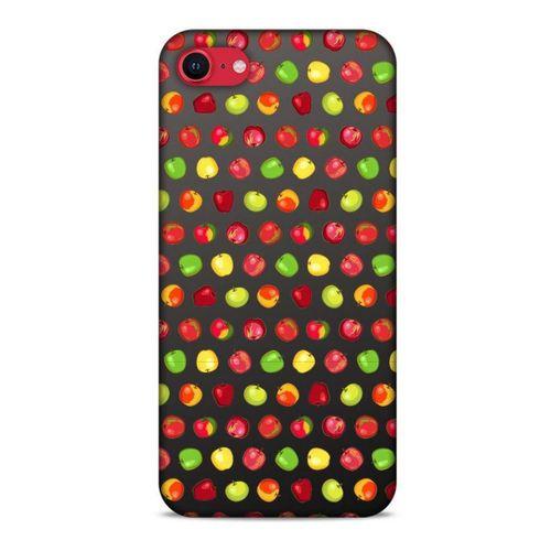 Frutix Elma 01 Apple iPhone SE 2020 Kılıf Desenli Silikon