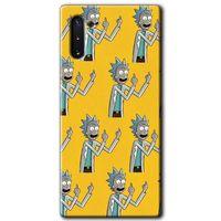 Potkal Hediye Fabrikası Samsung Galaxy Note 10 Kılıf HD Desen Baskılı Arka Kapak - Rick Felsefesi