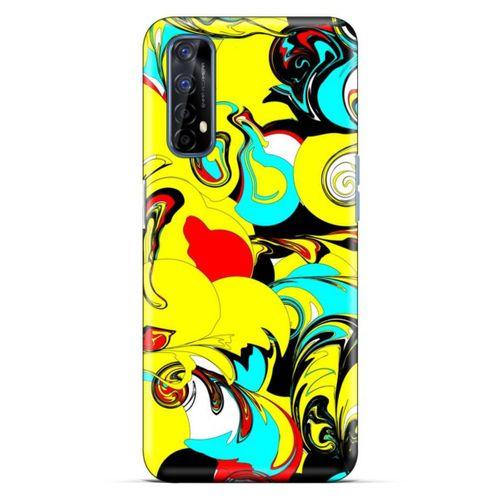 Lopard Oppo Realme 7 Uyumlu Kılıf Soyut Sanat (26) Desenli Tpu Silikon Kılıf
