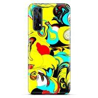 Lopard Oppo Realme 7 Uyumlu Kılıf Soyut Sanat (26) Desenli Tpu Silikon Kılıf