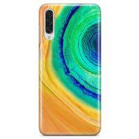 Samsung Galaxy A70s Kılıf Yeşil Göl Arka Kapak Koruma Desenli Full Koruyucu