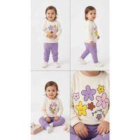 6/24 Ay Çiçek Baskılı Basic Bebek Takımı