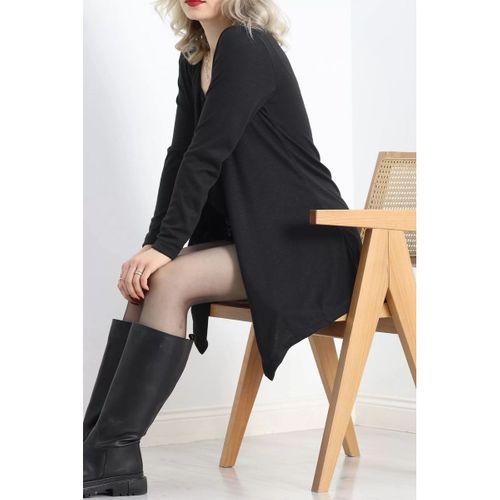 pilelistore Asimetrik Hırka Siyah