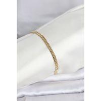 CM 14K Gold Renk Zincir Model Kadın Bileklik