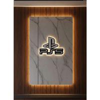 Ps5 Logo Dekoratif Duvar Süsü Oyun Odası Ve Salon Uyumu