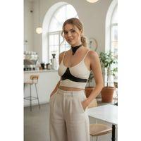 Siyah Kadın Kemer Zincir Detaylı Yüksek Yaka Korse - Brf1265