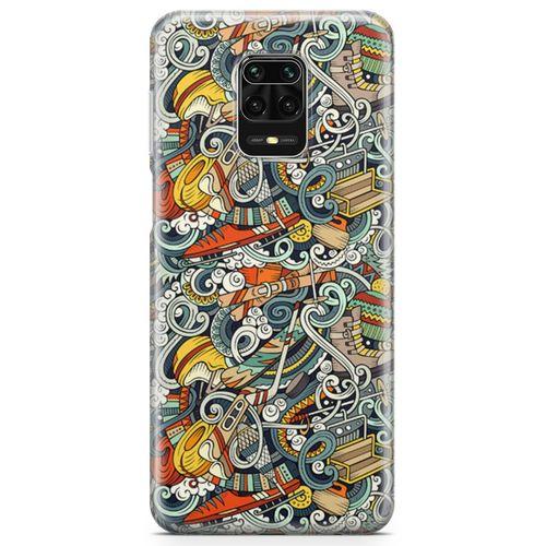 Xiaomi Redmi Note 9 Pro Kılıf Snowboarding Arka Kapak Koruma Desenli Full Koruyucu