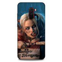 Xiaomi Pocophone F1 Uyumlu Kılıf Harley Quinn (13) Silikon Kap Mavi
