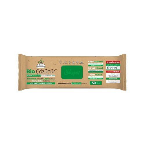 Sleepy Bio Yüzey Temizlik Havlusu 50 Adet Çayağacı Misket Limonlu