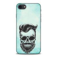Lopard Apple Iphone 8 Uyumlu Kılıf Tattoo's (25) Antişok Kapak Mustache