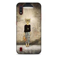 Samsung Galaxy A01 Kılıf FunnyMaX (20) Koruyucu Kılıf Kahverengi Kaplan