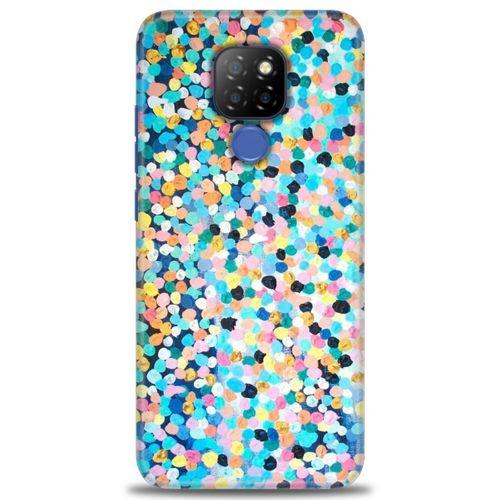 General Mobile GM 20 Kılıf HD Baskılı Kılıf - Renkli Benekler + Tam Ekran Koruyucu