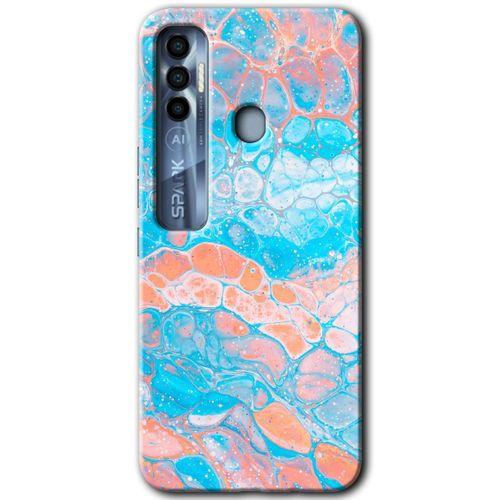 Tecno Spark 7 Pro HD Baskılı Kılıf + 9D Tam Ekran Koruyucu - Bubbles 1