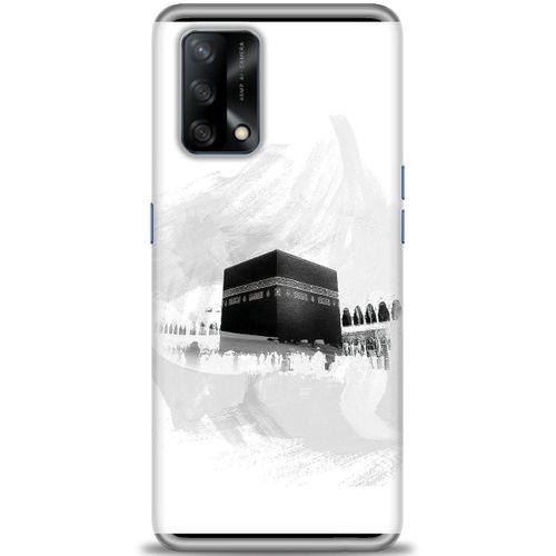 Oppo A74 Kılıf HD Baskılı Kılıf - Kabe-i Münevvere + Tam Ekran Koruyucu
