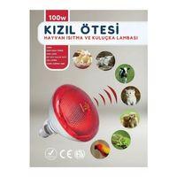 100w Kızılötesi  infrared  Isıtıcılı Hayvan Isıtma Ve Kuluçka Lambası  kırmızı Işık  E27  kalın Duy