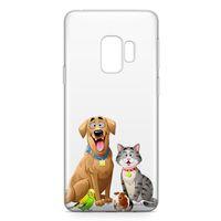 Samsung Galaxy S9 Kılıf Gülen Patiler Arka Kapak Koruma Desenli Full Koruyucu