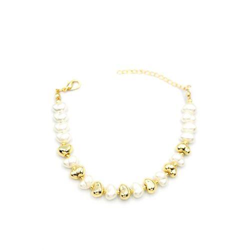 İnci Bileklik - Altın