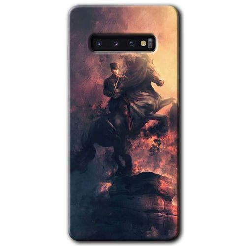 Potkal Hediye Fabrikası Samsung Galaxy S10 Kılıf HD Desen Baskılı Arka Kapak - Atatürk Portre
