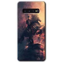 Potkal Hediye Fabrikası Samsung Galaxy S10 Kılıf HD Desen Baskılı Arka Kapak - Atatürk Portre
