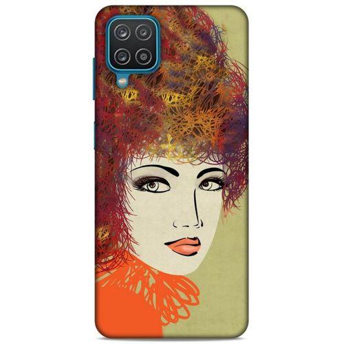 Lopard Samsung Galaxy A12 Uyumlu Kılıf Sürreal Yüzler ♀ (32) Soft Silikon Kılıf Desenli