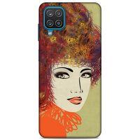 Lopard Samsung Galaxy A12 Uyumlu Kılıf Sürreal Yüzler ♀ (32) Soft Silikon Kılıf Desenli
