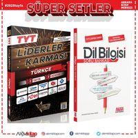 Liderler Karması TYT Türkçe 10 Yayın 10 Deneme ve AKM Dil Bilgisi Soru Bankası Seti 2 Kitap