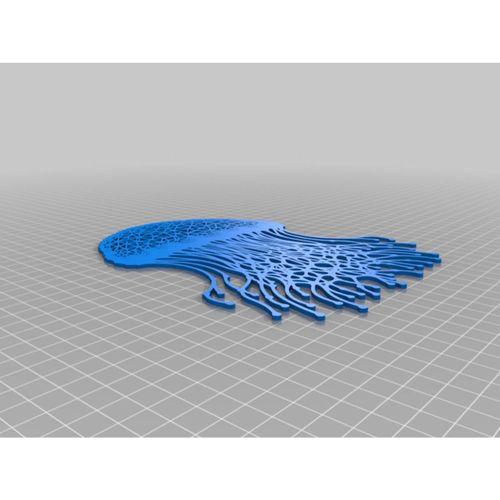 Ahtapot Meduza Voronoi Duvar Dekorasyonu (Bu ürün Sadece Plastik parçadır - Almadan Önce Soru Sorabilirsiniz)