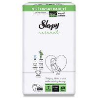 Sleepy Natural Bebek Bezi 2'Li Fırsat Paketi 7 Beden 20-30 Kg 40 Adet
