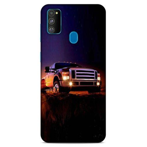 Lopard Samsung Galaxy M30s Uyumlu Kılıf PickUpX (31) TPU Kılıf Siyah Gün Batımı