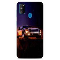 Lopard Samsung Galaxy M30s Uyumlu Kılıf PickUpX (31) TPU Kılıf Siyah Gün Batımı