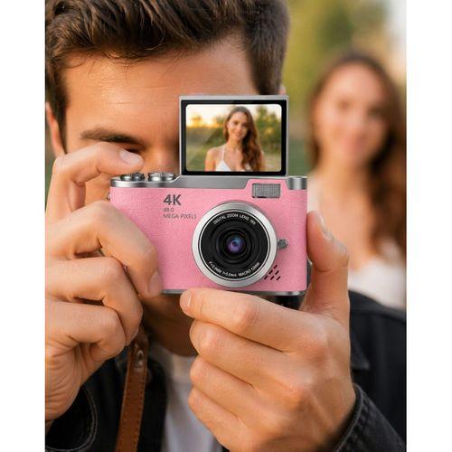 Yeni Nesil Dijital Kamera 48 Mp Selfie Vlog Kamera Flip Screen Zoomlu