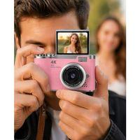 Yeni Nesil Dijital Kamera 48 Mp Selfie Vlog Kamera Flip Screen Zoomlu