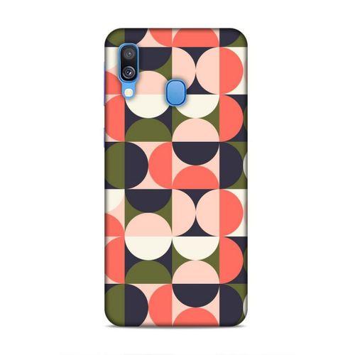 Samsung Galaxy A40 Uyumlu Kılıf Insomnia (42) Rugged Armor Kılıf Kare Daire
