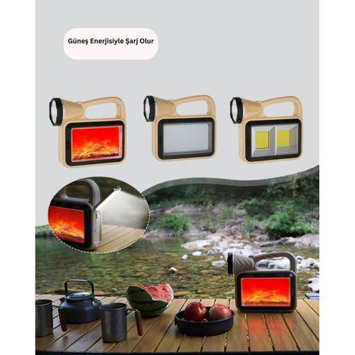 Alev Efektli Güneş Enerjili Lamba – Su Geçirmez