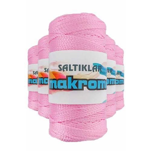 5 Adet Polyester Makrome İpi 1545 Pembe 100 gr