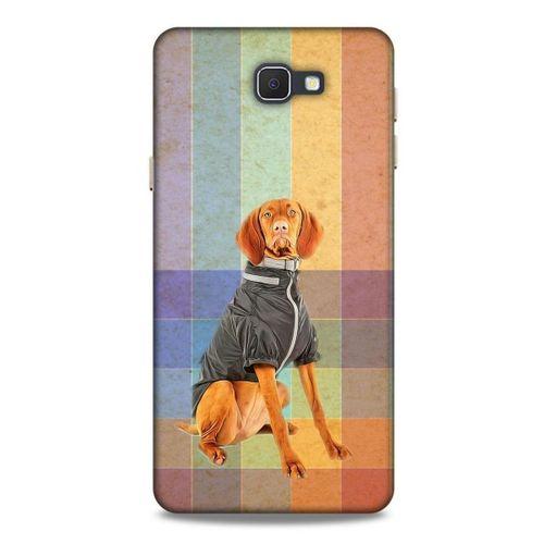Samsung Galaxy J7 Prime Kılıf Köpek Kıyafetleri (36) Glitter Kılıf Alman Pointer