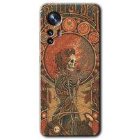 Potkal Hediye Fabrikası Xiaomi Mi 12 Kılıf HD Desen Baskılı Arka Kapak - İskelet Aşk