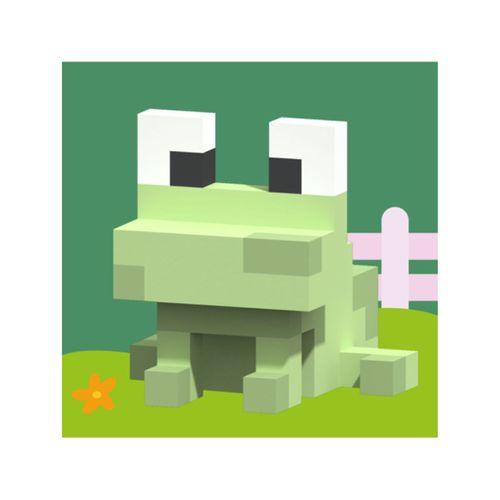 3D baskı kurbağa voxel dekoru (Bu ürün Sadece Plastik parçadır - Almadan Önce Soru Sorabilirsiniz)