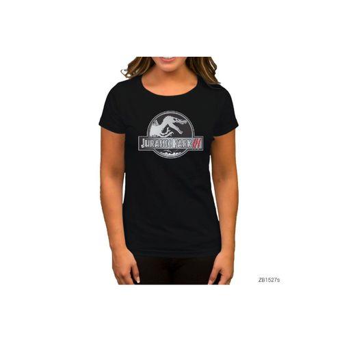 Jurassic Park Claw Siyah Kadın Tişört