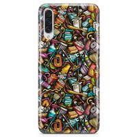 Samsung Galaxy A30s Kılıf Temizlik Malzemeleri Doodle Arka Kapak Koruma Desenli Full Koruyucu
