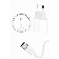 15/pro/pro Max 25w İos Uyumlu Hızlı Şarj Aleti Adaptörlü Beyaz