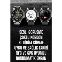 Akıllı Saat Titreşimli Amoled Ekran Uyku Ve Sağlık Takibi Sesli Görüşme