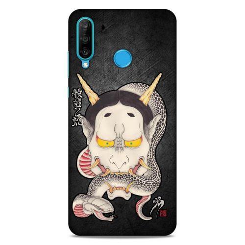 Lopard Huawei P30 Lite Uyumlu Kılıf Tattoo's (50) Shockproof Kılıf Hannya Kijo Dövme