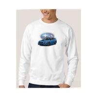 Subaru Baskılı Beyaz Erkek Sweatshirt