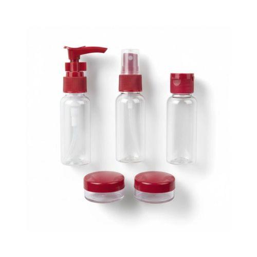 5’li Seyahat Boy Kozmetik Şişe Seti 30 Ml Çantalı Organizer