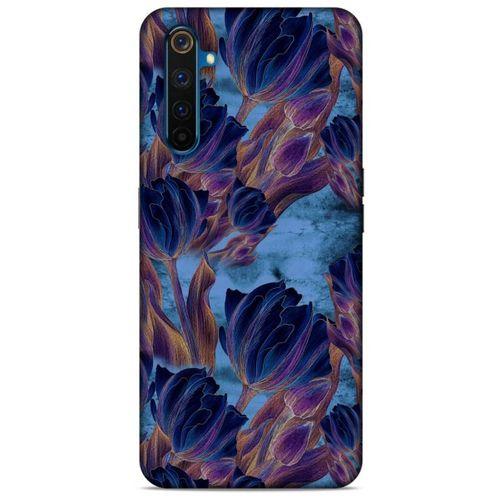 Realme 6 Uyumlu Kılıf Mavi Delisi (49) Ultra Silikon Kılıf Lale