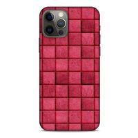 Apple iPhone 12 Pro Kılıf Patchwork (29) Arka Koruma Kılıfı Pembe